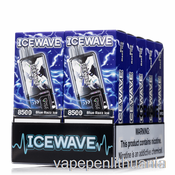 [10 Pakuočių] Icewave X8500 Vienkartinis Vape Skystis